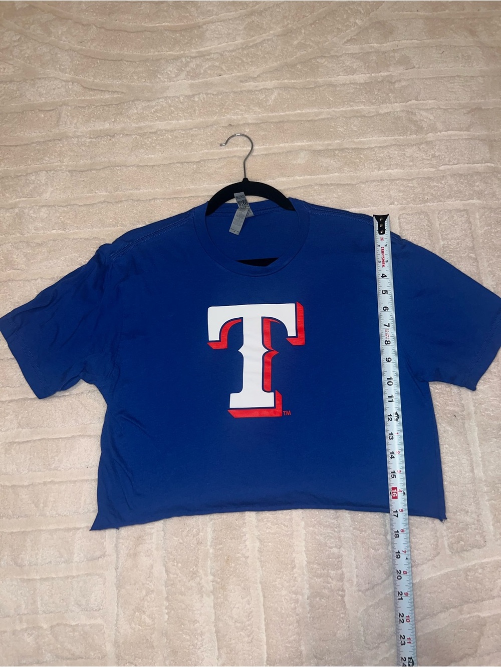Texas Rangers cropped tee
